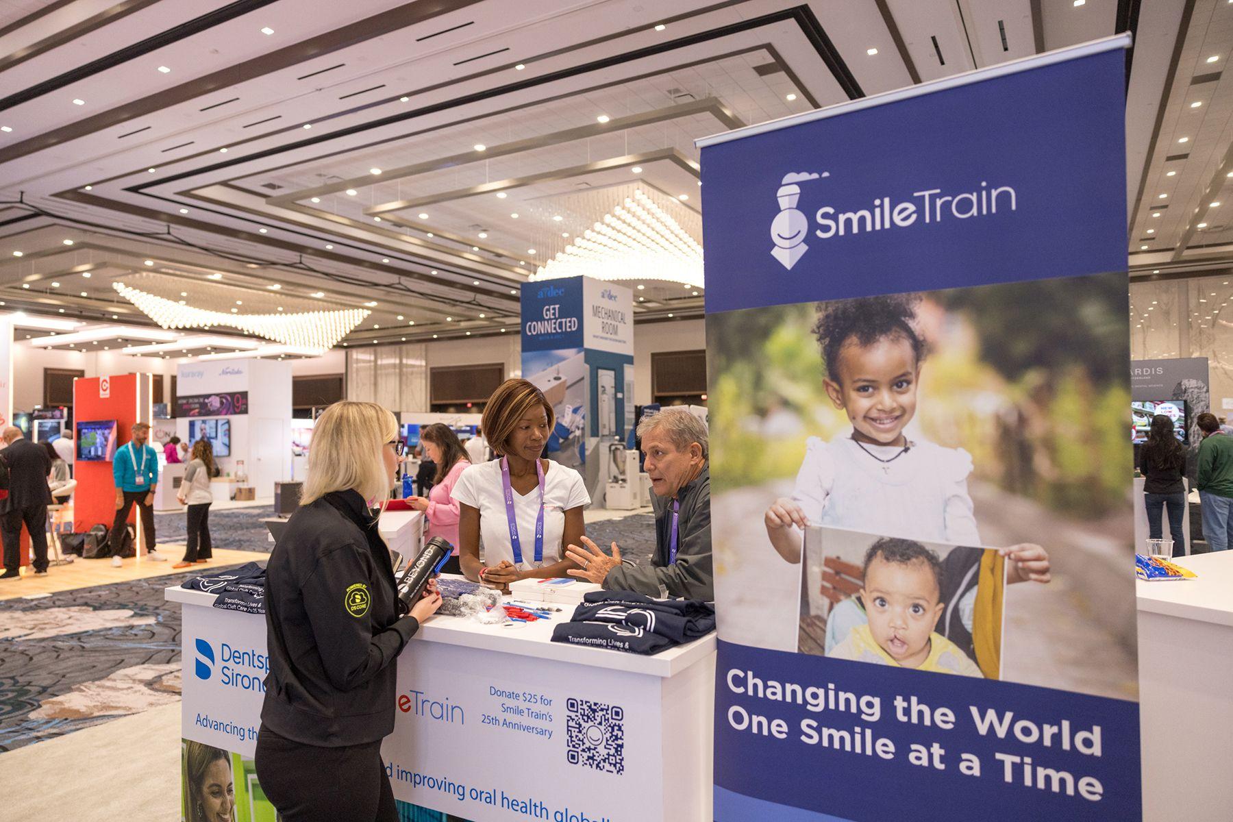 Smile Train was spreading the good word at last week's DS World 24 in Las Vegas. | Image Credit: © Dentsply Sirona