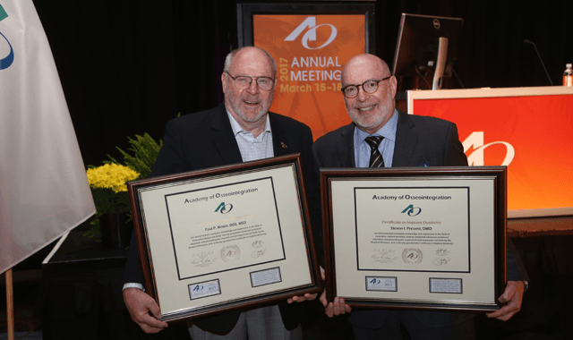 AO announces first two recipients of Certificate in Implant Dentistry