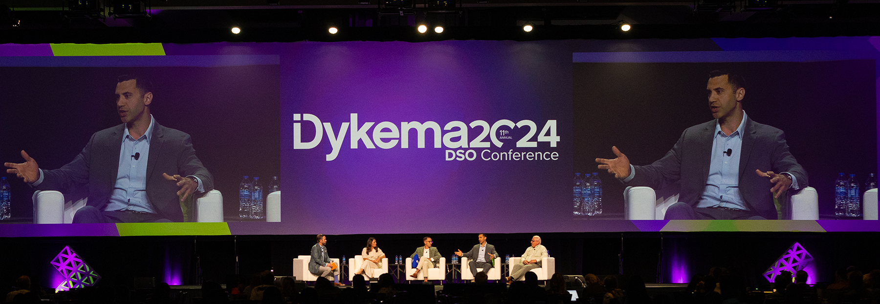 Thomas Passalacqua, director of business development at The Smilest Management speaks at the 2024 Dykema DSO conference | Image Credit: © Courtesy Dykema DSO Industry Group