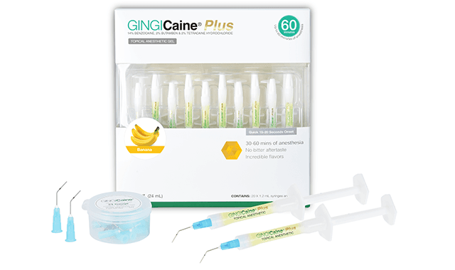 GINGICaine Plus available in syringe kits