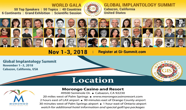 What to expect from the 2018 Global Implantology Summit