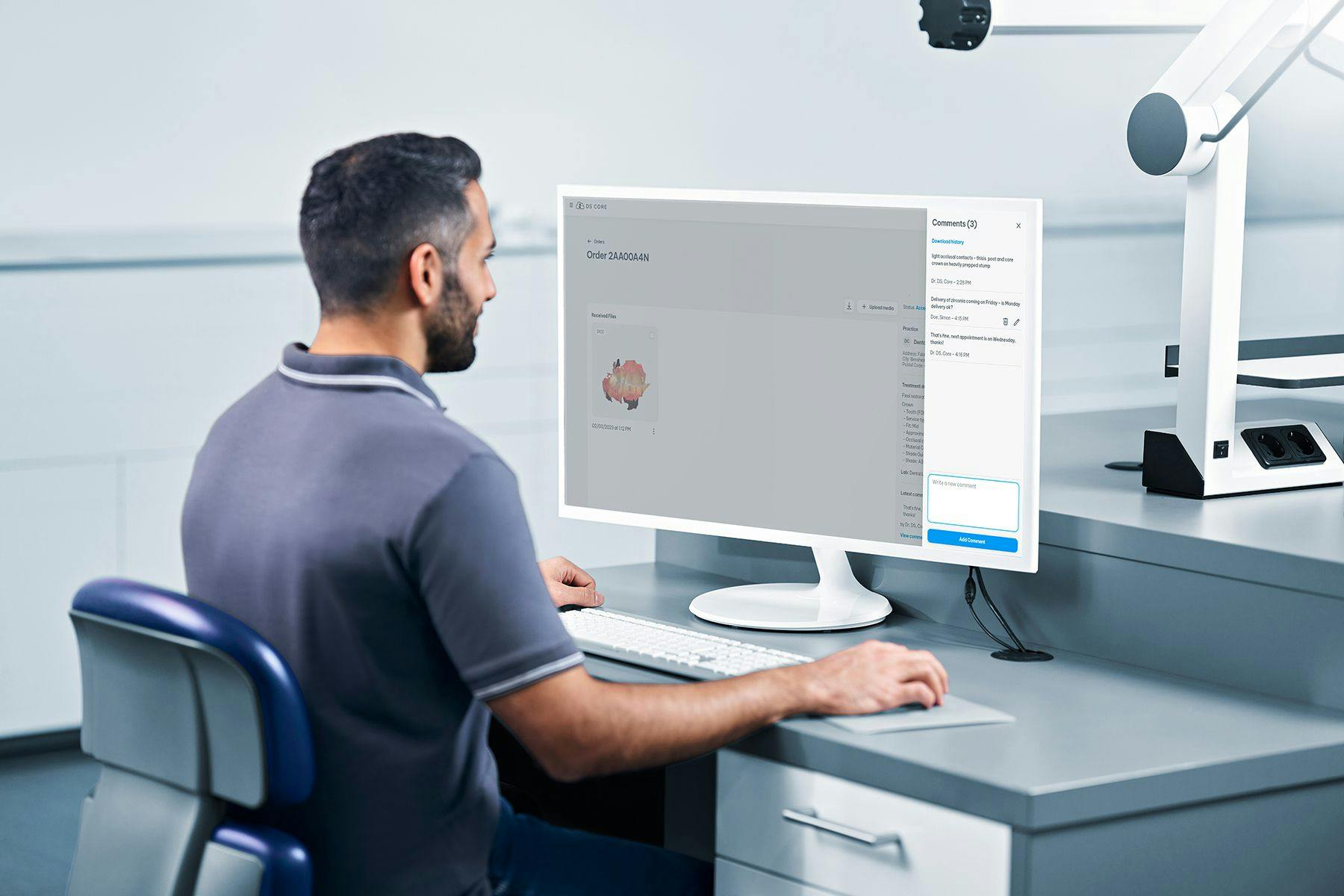 Dentsply Sirona’s DS Core Open Cloud Platform Adds New Lab-Focused Features for Efﬁcient Collaboration and Smart Workﬂows | Image Credit: © Dentsply Sirona