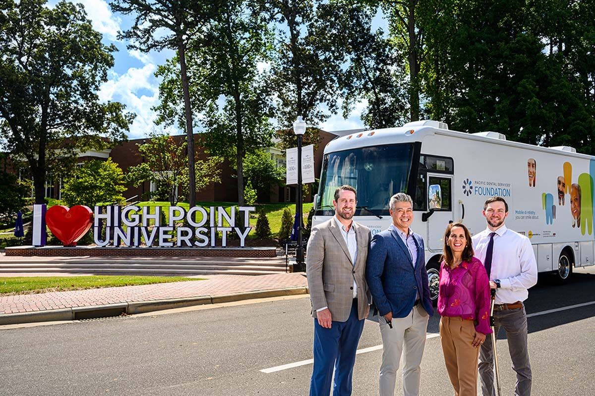 Pacific Dental Services Foundation Donates Mobile Dental Clinic to High Point University Dental School. Image credit: © Pacific Dental Services Foundation