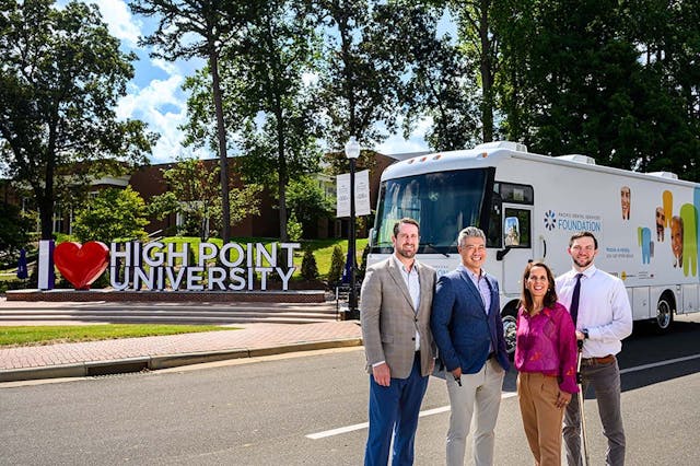 Pacific Dental Services Foundation Donates Mobile Dental Clinic to High Point University Dental School. Image credit: © Pacific Dental Services Foundation