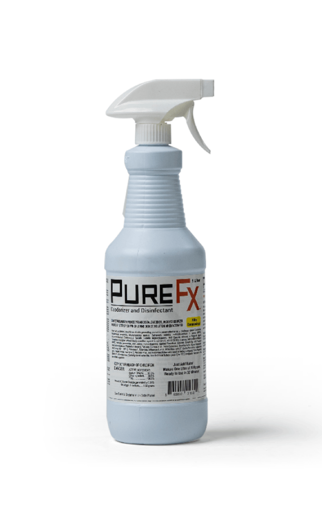 The PureFX line of chlorine dioxide cleaning products | Image Credit: © Jensen Chemical & Remediation